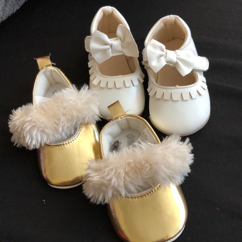 2 cute baby shoes